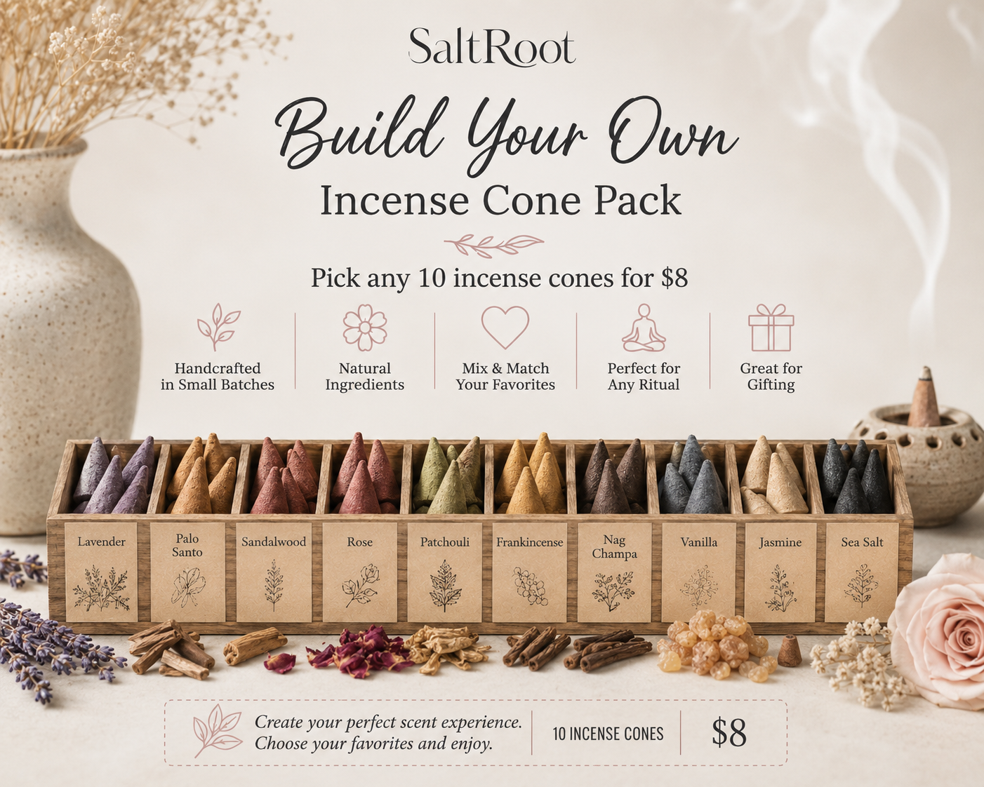 Incense Cone Build It Bar