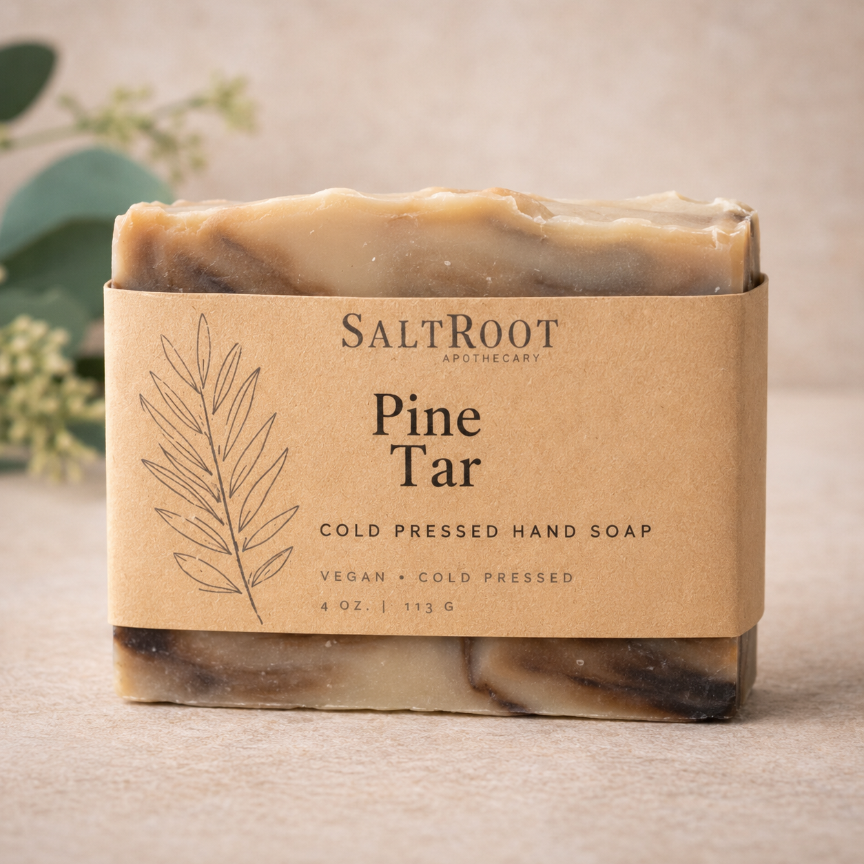 Pine Tar Soap Bar