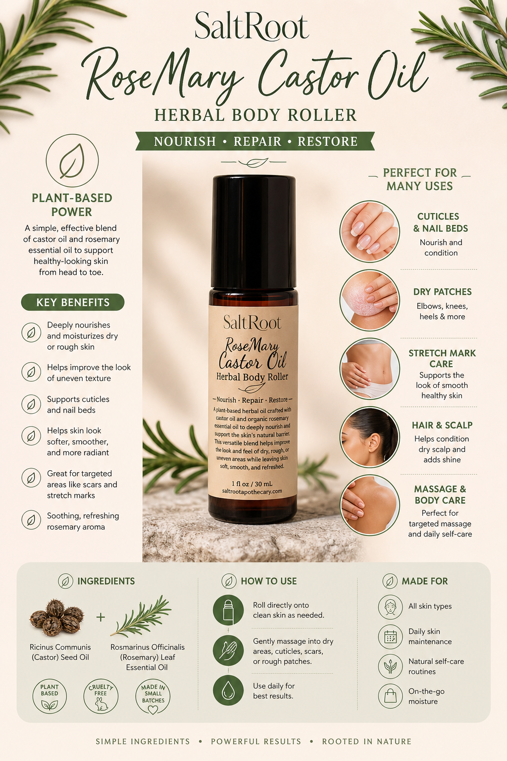 Rosemary Castor Oil